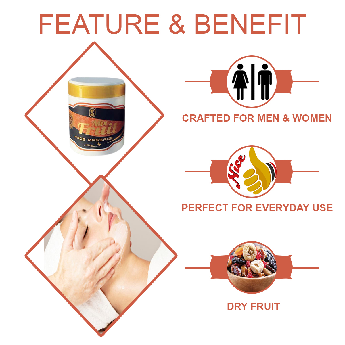 Mix Fruit Face Massage Cream