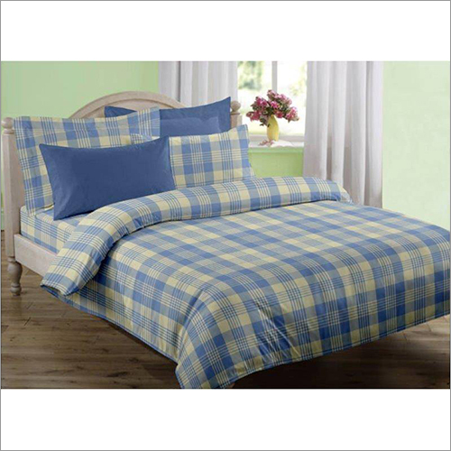 Blue Printed Bed Cover