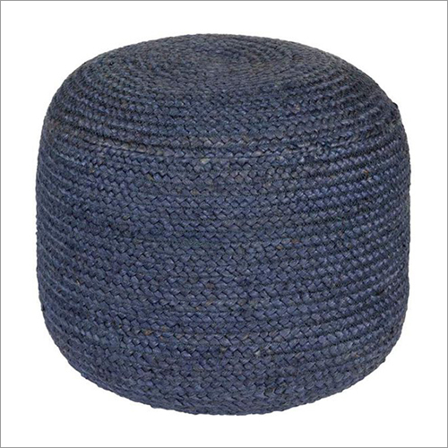 Plain Braided Pouf