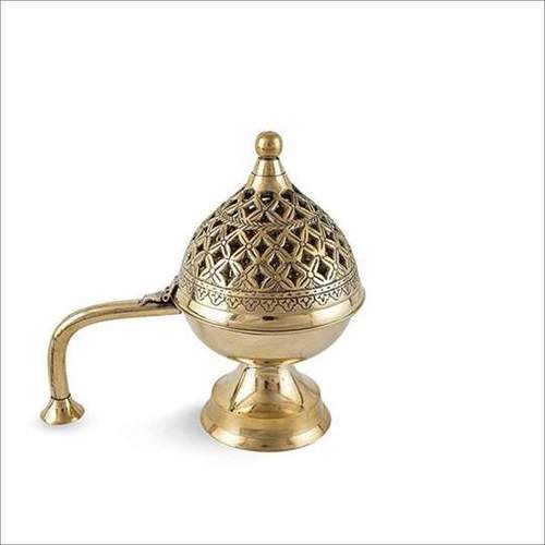 Brass Dhuna Lamp Loban Burner Brass Incense Burner Temple Decor Dhup Dhani