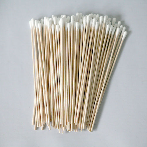 6 Inch Wooden Swab Sticks - Color: White