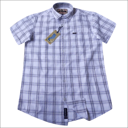 Mens Half Sleeve Check Shirts