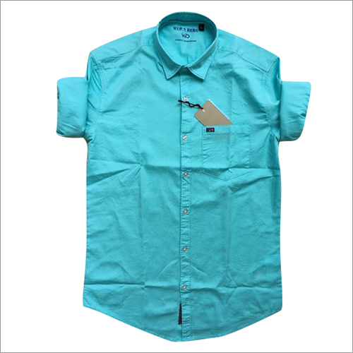 Mens Lycra Plain Shirts