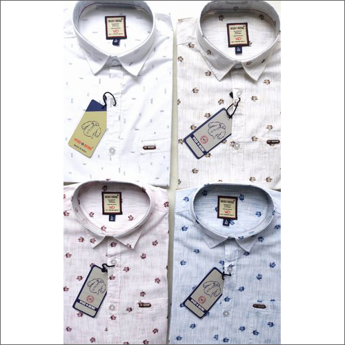 Mens Linen Printed Shirts