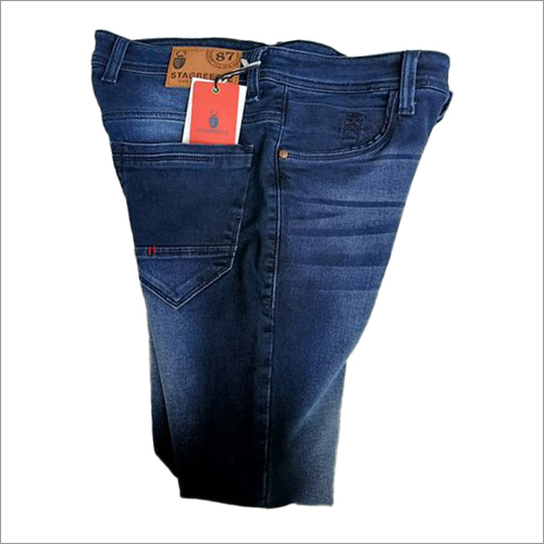 Mens Blue Straight Fit Jeans