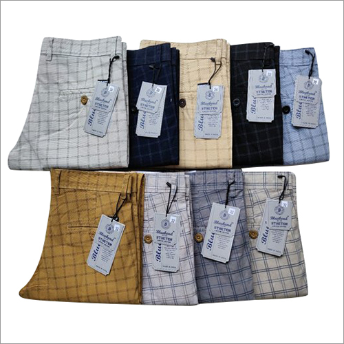 Mens Cotton Checks Pant