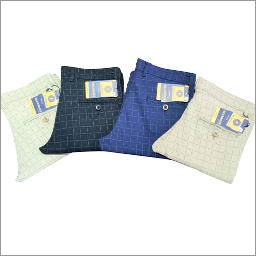 Mens Check Cotton Pant