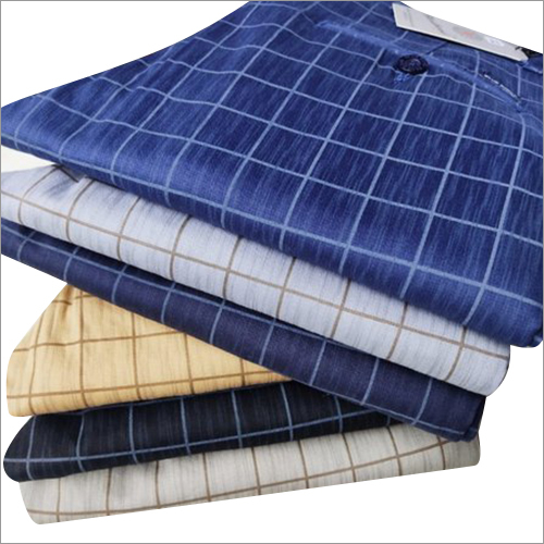 Mens Cotton Check Pants