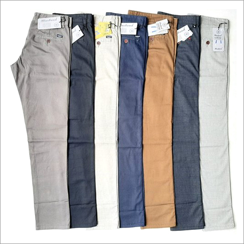 Mens Stain Printed Cotton Trousers