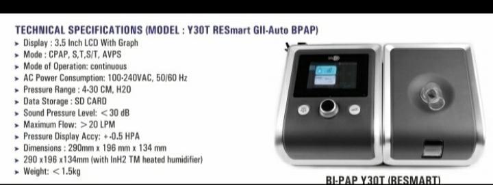 BMC Y30T CPAP And BiPAP Machine