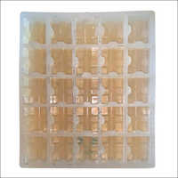 Cover Block Rubber Mould - Polypropylene, 400mm X 400mm | 100mm X 100mm Cavity Size, White, 24 Cavities