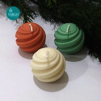 Spiral Ball Candle: Multicolor Multi Fragrance