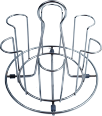 Kitchen Storage Rack Stainless Steel Glass Stand