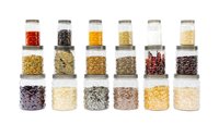 Kitchen Food Storage Containers - Plastic, Pack Of 18 (6 Small 300 Ml, 6 Medium 600 Ml, 6 Big 1200 Ml) | Airtight, Bpa Free, Transparent, Leakproof, Reusable Jars For Cereal, Spices, Snacks, And More