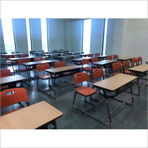 2 Seater Wooden Classroom Furniture