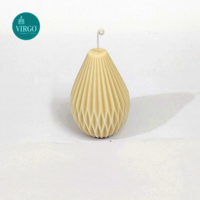 Origami Pear Off White Vanilla Decorative Candles