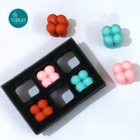 Mini Bubble Cube Candles: Multicolor Multi Fragrance