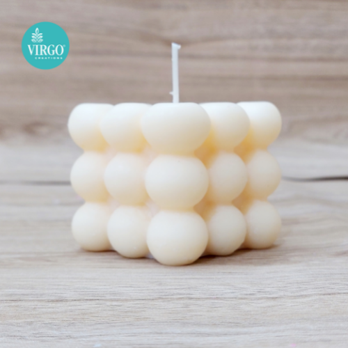 Big Bubble Off White Vanilla Decorative Candles