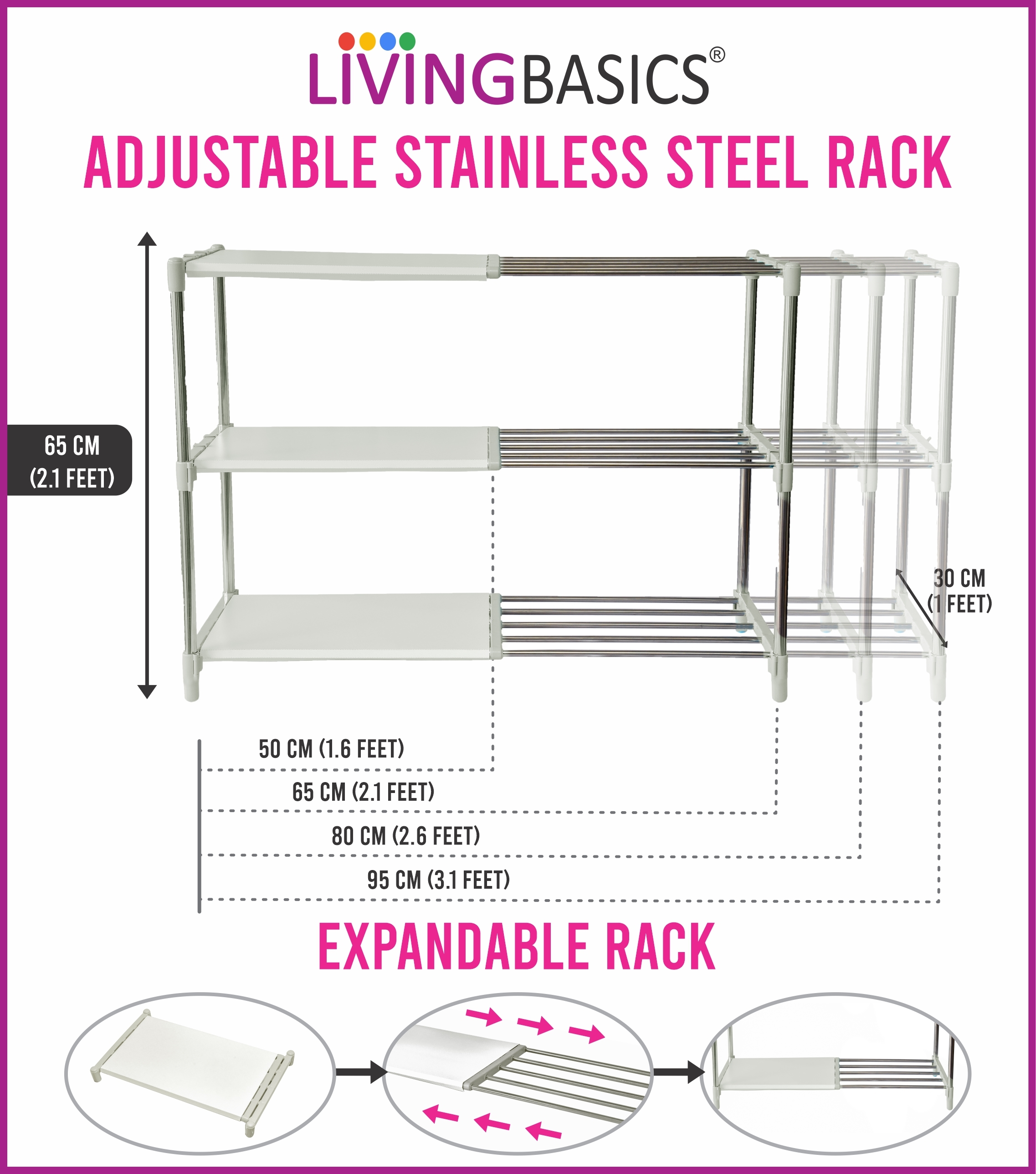 3 Layer Shoes Rack