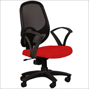 Black and Red Mesh Office Chair