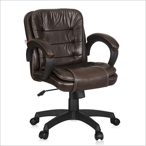 Brown Mid Back Office Chair