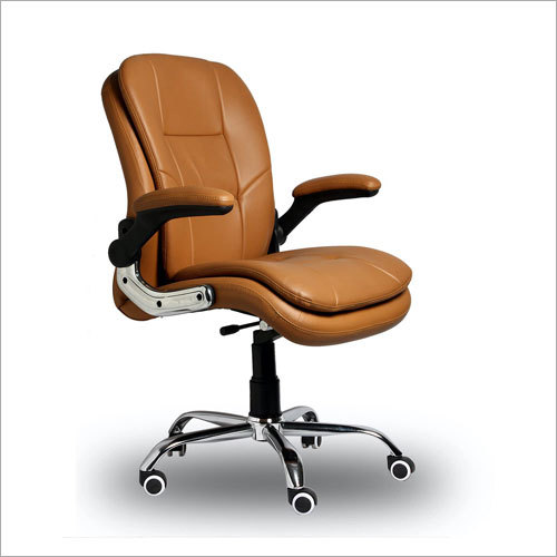 Brown Tan Boss Mid Back Office Chair