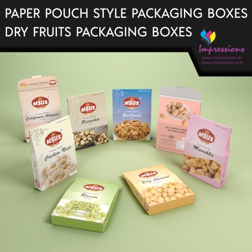 Dry Fruits Paper Pouch Style Packaging Boxes By IMPRESSIONS