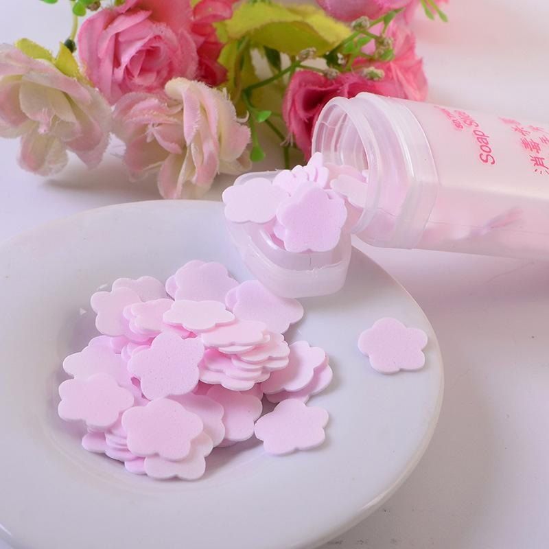 50Pcs Paper Soap With Container