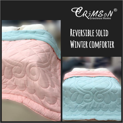Reversible Solid Colour Comforters Size: Full