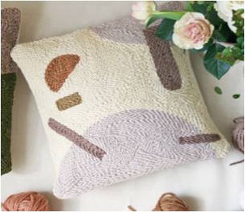 Embroidered Fancy Square Cushion Cover