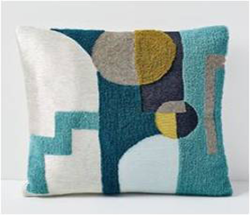 Embroidered Woolen Cushion Cover