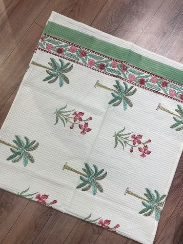 Cotton Hand Block Printed Waffle Towels Age Group: Adults