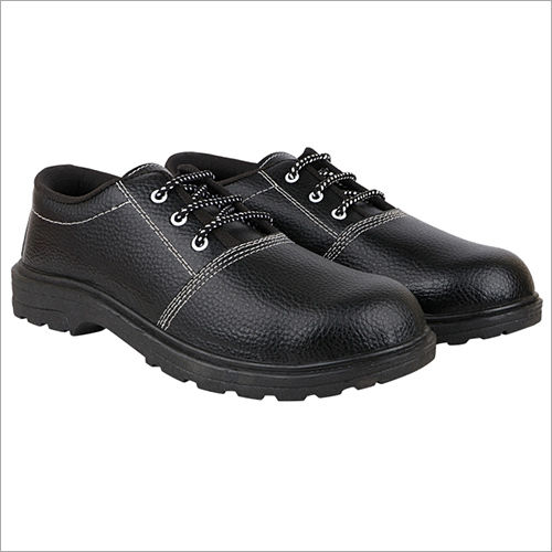 Nexa Synthetic Leather Safety Shoe - Color: Black