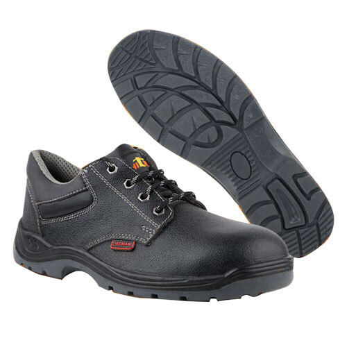 Sporto Grain Leather Safety Shoe - Color: Black