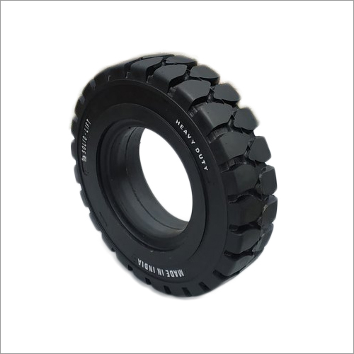 Black Solid Rubber Tyre
