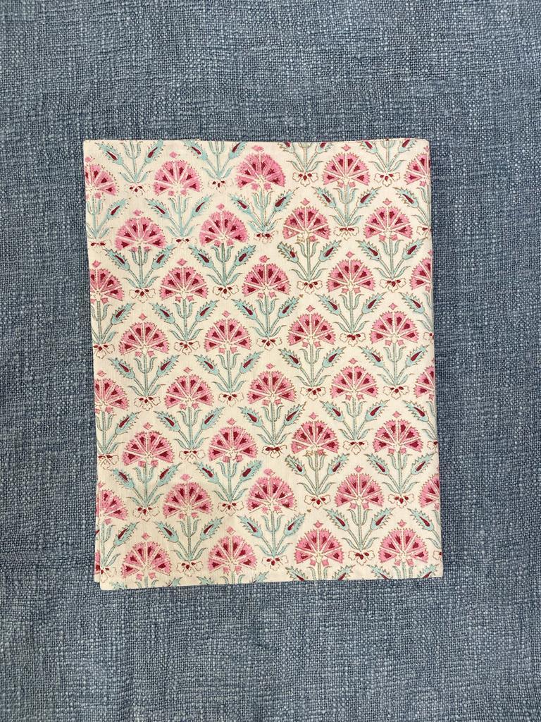 Cotton Hand Block printed Table Runner Canvas floral printed Table Linen