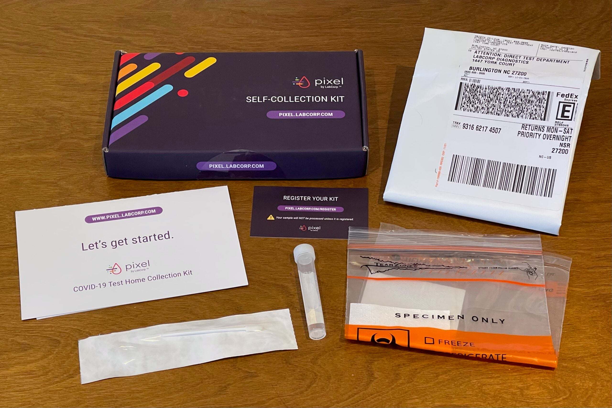 COVID-19 Test  At-Home Collection Kit  - Pixel by Labcorp
