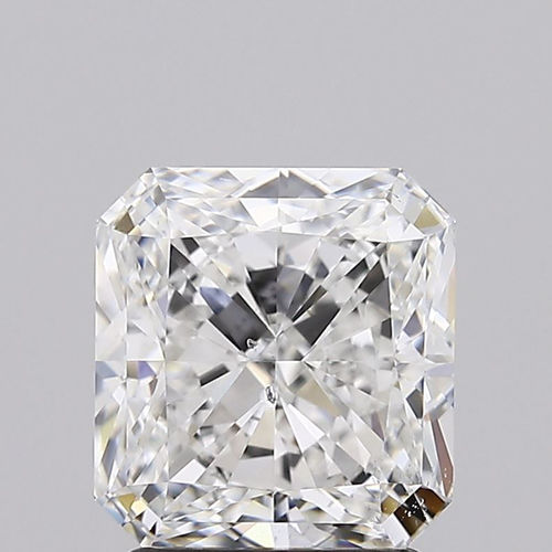 E 2.22 Carat Si1 Clarity Radiant Lab Grown Diamond