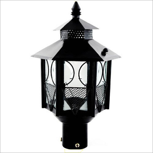 Glass And Metal Designer Gate Lamp