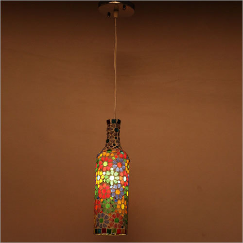 Bottle Mosaic Single Hanging Lamp
