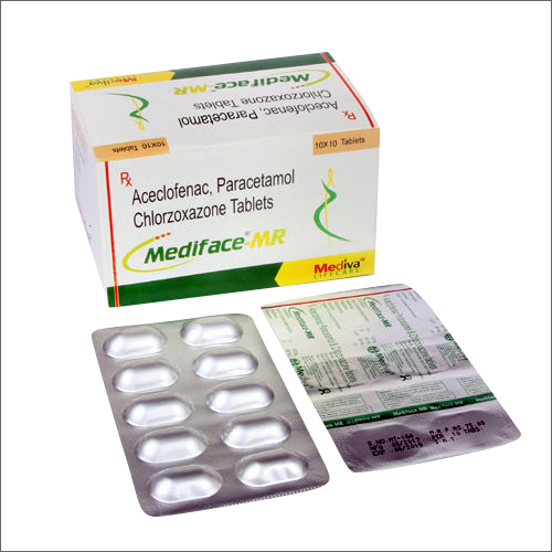 200mg Aceclofenac Paracetamol Chlorzoxazone Tablets General Medicines