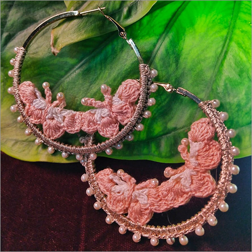 Ladies Crochet Design Earrings Gender: Women