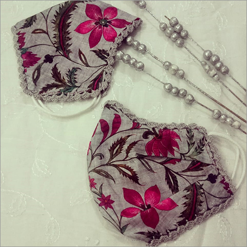 Floral Printed Fabric Face Mask