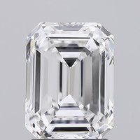 2.11 Carat VVS2 Clarity EMERALD Lab Grown Diamond