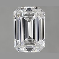 2.07 Carat VVS2 Clarity EMERALD Lab Grown Diamond