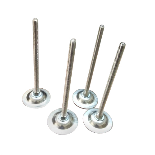 Metal Leveller Feet - Polished Stainless Steel, Round Shape, Silver Finish | Modern Design for Industrial Use