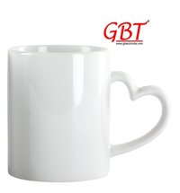 Heart Handle White Mug