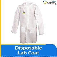 Disposable Lab Coat 40 Gsm Polypropylene Spunbond, Knee Length