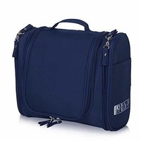 Canvas Toiletry Bag - 420d Nylon Oxford, 10.2 X 4.5 X 8.5 Inches | Durable Water-resistant Fabric, Multifunctional Hanging Hook, Multiple Compartments