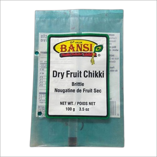 Dry Fruit Chikki Transparent Plastic Packaging Bag